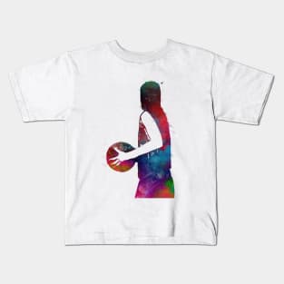 Basketball sport art #basketball Kids T-Shirt